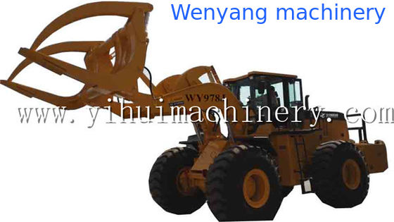 China Carregadeira de rodas Wenyang WY978J 12Ton com garra para toras adequada para toras de madeira de grande diâmetro fornecedor