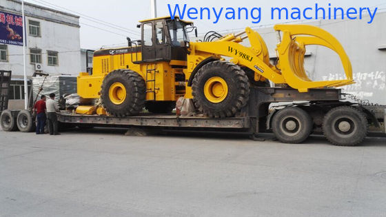 Wenyang Machinery WY988J 22T carregador frontal de grande capacidade com agarrador de tronco para o Congo e Gabão fornecedor
