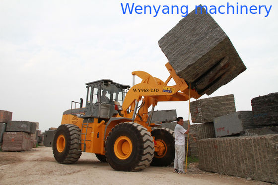 Carregadeira de pá de granito de 23 toneladas com capacidade off-road com garfo para paletes com altura máxima de elevação de 3480mm fornecedor