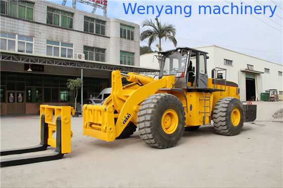 Carregadeira de pá de granito de 23 toneladas com capacidade off-road com garfo para paletes com altura máxima de elevação de 3480mm fornecedor