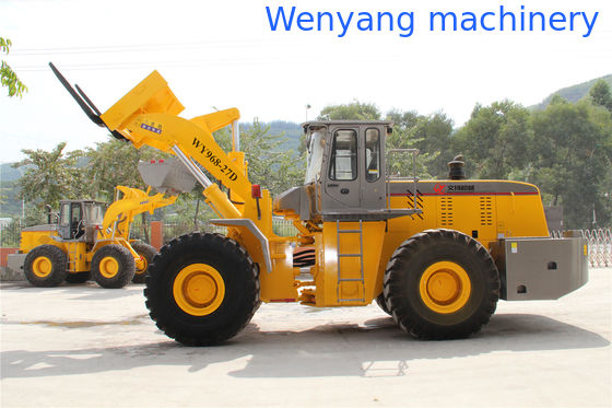 Máquina de pedreira para elevação de blocos de pedra de 27T, empilhadeira hidráulica com carregadeira de rodas e engate rápido, com motor de 178KW fornecedor