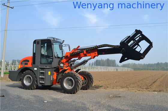 Carregadeira de rodas com lança telescópica e caçamba de 2 toneladas e 0,8m³ com altura máxima de elevação de 5100mm fornecedor