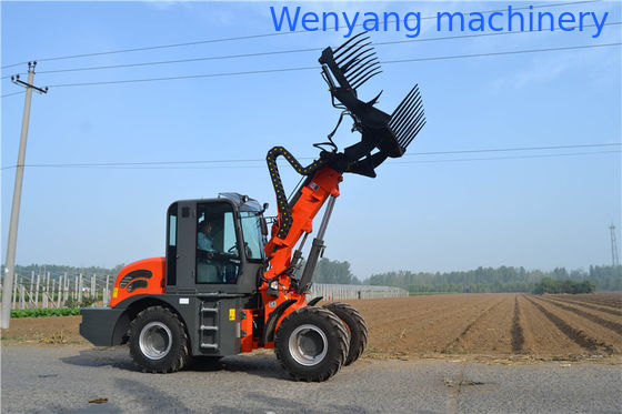 Carregadeira de rodas com lança telescópica e caçamba de 2 toneladas e 0,8m³ com altura máxima de elevação de 5100mm fornecedor