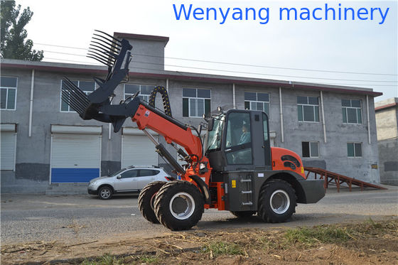 Carregadeira de rodas com lança telescópica e caçamba de 2 toneladas e 0,8m³ com altura máxima de elevação de 5100mm fornecedor