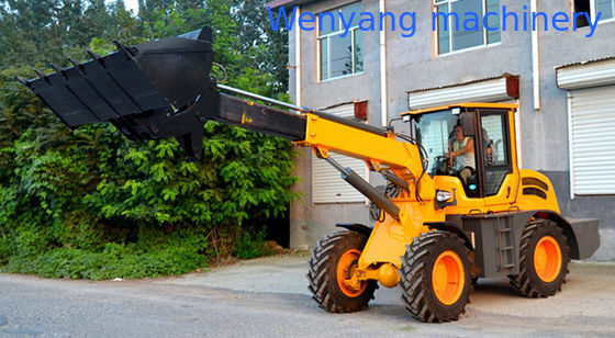 Carregadeira de rodas com lança telescópica e caçamba de 2,5 toneladas e 1,3 m³ com altura máxima de elevação de 6000 mm fornecedor