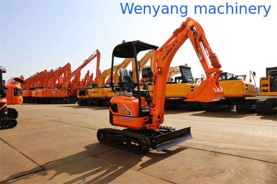 Mini escavadeira hidráulica China Lonking CDM6016 motor Kubota, com peso operacional de 1700kg fornecedor