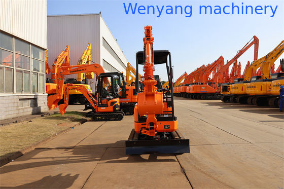 Mini escavadeira hidráulica China Lonking CDM6016 motor Kubota, com peso operacional de 1700kg fornecedor