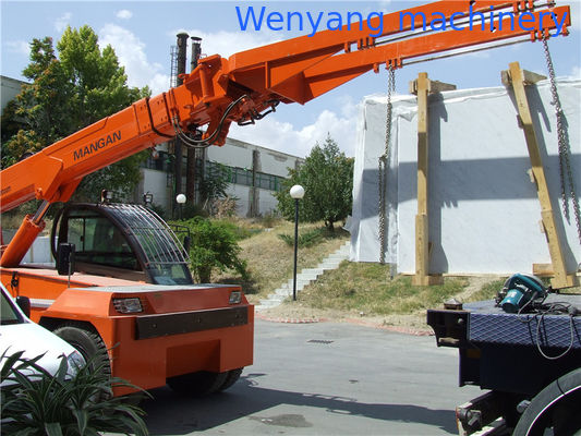 Guindaste telescópico de 12 toneladas para manuseio de pedra para carregamento de blocos de mármore fornecedor