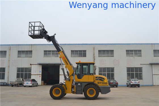 WY3000 Empilhadeira telescópica com altura de elevação de 5,4m com plataforma de trabalho fornecedor