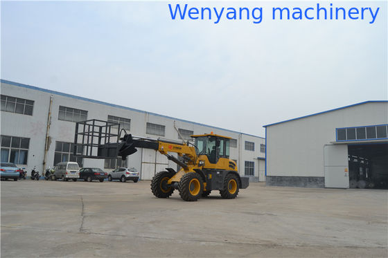 WY3000 Empilhadeira telescópica com altura de elevação de 5,4m com plataforma de trabalho fornecedor