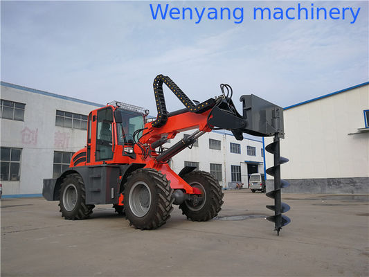 Máquinas agrícolas de 2,5 toneladas  4x4  carregadeira telescópica  com perfurador de solo fornecedor