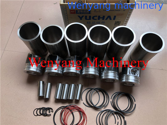 Peças sobressalentes genuínas do motor China Yuchai, kits de reparo YC6B125-T20 (camisa do cilindro, pistão, pino do pistão, anéis do pistão) fornecedor